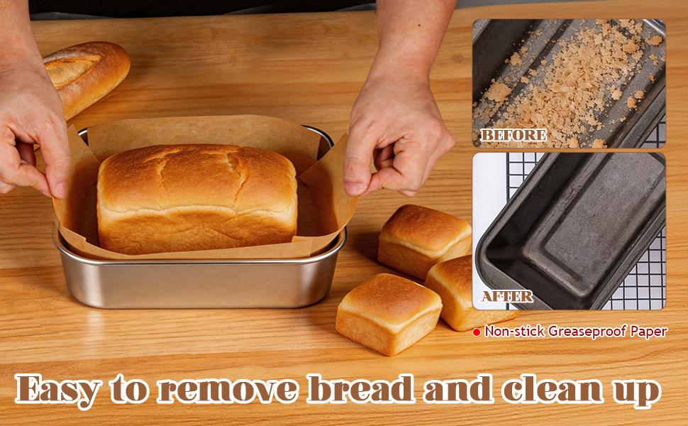 Loaf Pan Liners for Baking Bread,