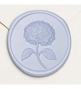 UNIQOOO Wax Seal Stickers - 3D Hydrangea Floral Wedding Invitation Envelope Seal Stickers, 50 Pcs...