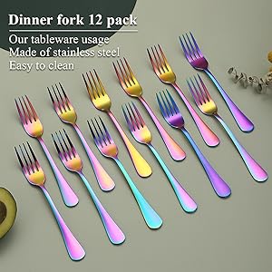 the new stainless steel fork set