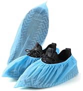JMU Shoe Covers Disposable Non Slip 100 Pack (50 Pairs) 15.7" Non-woven Medical Booties Shoe Covers