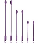 Cooptop 6 Pieces Mini Spatula - Makeup Spatula-Small Silicone Spatula - Tiny Scraper for Jar, Kit...