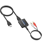 CAMWAY ARC Audio Converter, 192KHz ARC to 3.5mm Audio Extractor for TV to Sound System/3.5mm Head...