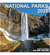 2026 Calendar for Wall, National Parks Calendar 2026 from January 2026 - December 2026, 12" x 24"...