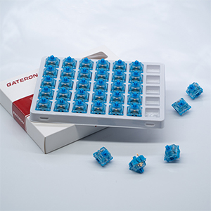 GATERON Phantom Yellow Brown Red Blue Switches Linear 3 Pins Pre Lubed RGB for MXMechanical Keyboard