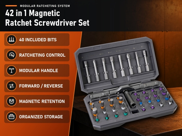 42 in 1 Magnetic Screwdriver Set
