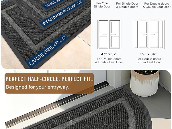 OLANLY Front Door Mat Outdoor Entrance
