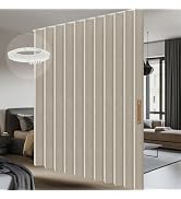 100% Blackout Room Divider Curtains Screen Partitions, Blackout Sound Reducing Divider Room Panel...