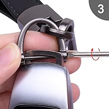 genuine leather keychain