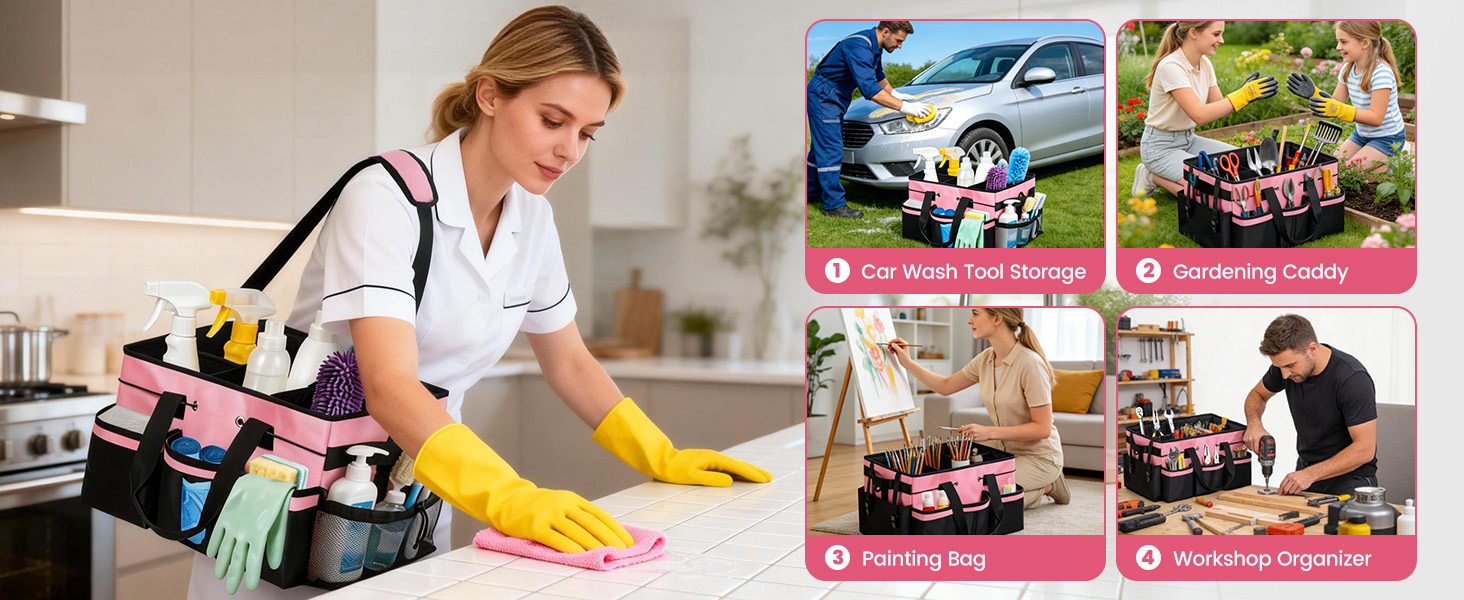 bag for cleaning supplies