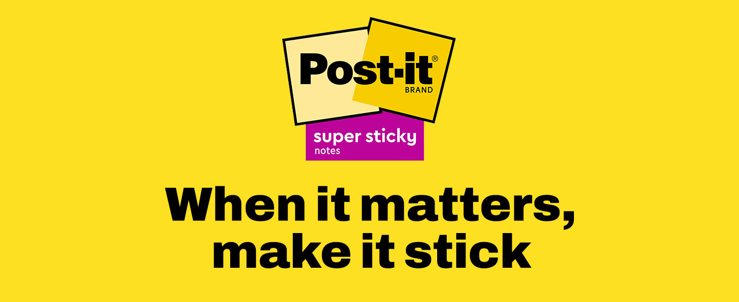When it matters, make it stick with Post-it