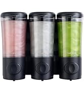 Shampoo and Conditioner Dispenser 3 Chamber No Drill, Shower Soap Dispenser 15oz/450ml Each Conta...