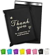 Jowlroel Thank You Poly Mailer 10x13 Inch 100 Pcs, Waterproof and Tear-Resistant Shipping Bags fo...