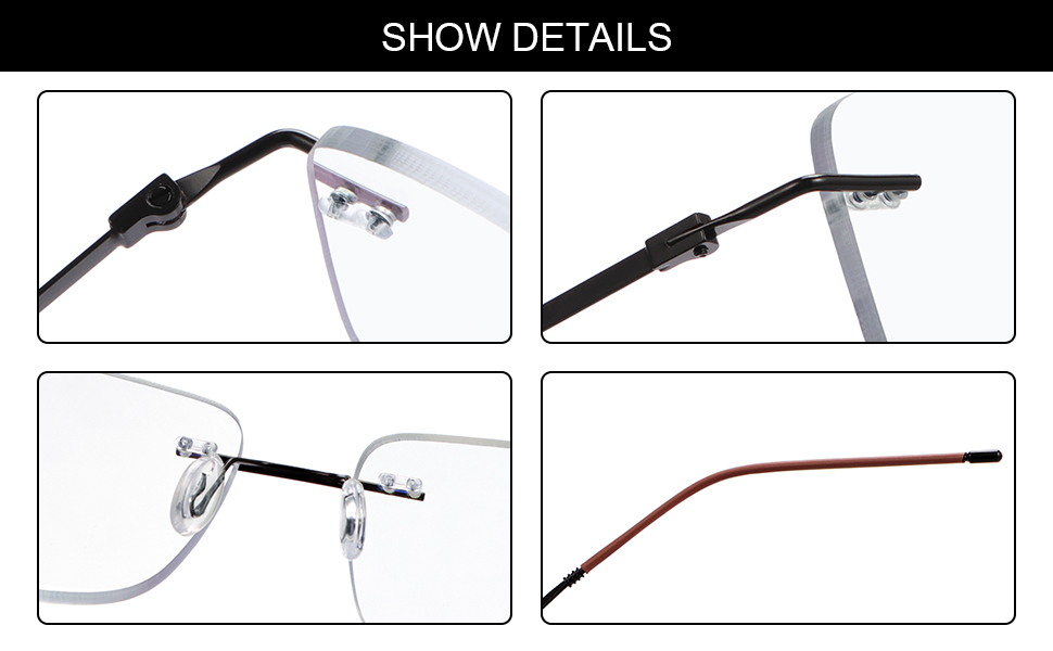 Titanium Alloy Memory Metal Temples