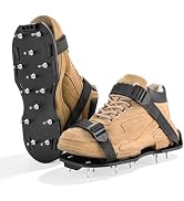Acymner Lawn Aerator Shoes with 1.1''Spikes | Aerating Sandals with Hook&Loop Straps, Spike Shoes...