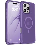 ZOYTONE Magnetic for iPhone 16 Pro Case, Compatible with MagSafe, Threaded Border Non-Slip, 4 Cor...