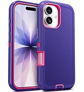 Jelanry Case for iPhone 17 5G 6.3-inch, Heavy Duty Rugged & Dual-Layer Shockproof Dropproof Prote...