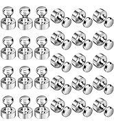 Grtard 24pack Magnetic Push Pins, Refrigerator Magnets, Brushed Nickel Push Pin Magnets Perfect f...