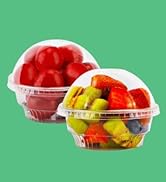 5 oz Clear Plastic Dessert Cups with Dome Lids No hole - 25 Sets Disposable Snack Bowls for Ice C...