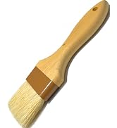 Pastry Basting Brush for Baking 2 inch,Natural Boar Bristle Food Grade Brush,Heat Resistant Cooki...