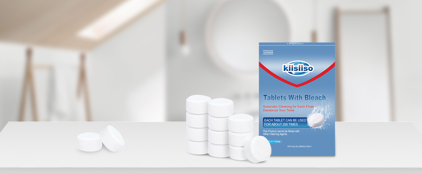 bleach tablets toilet