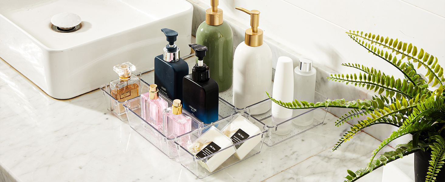 clear drawer organizers
