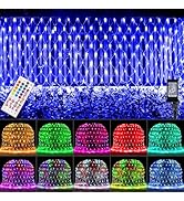 LitHome 204 LED Christmas Net Lights Outdoor, 9.8ft x 6.6ft Color Changing Christmas Net Lights w...