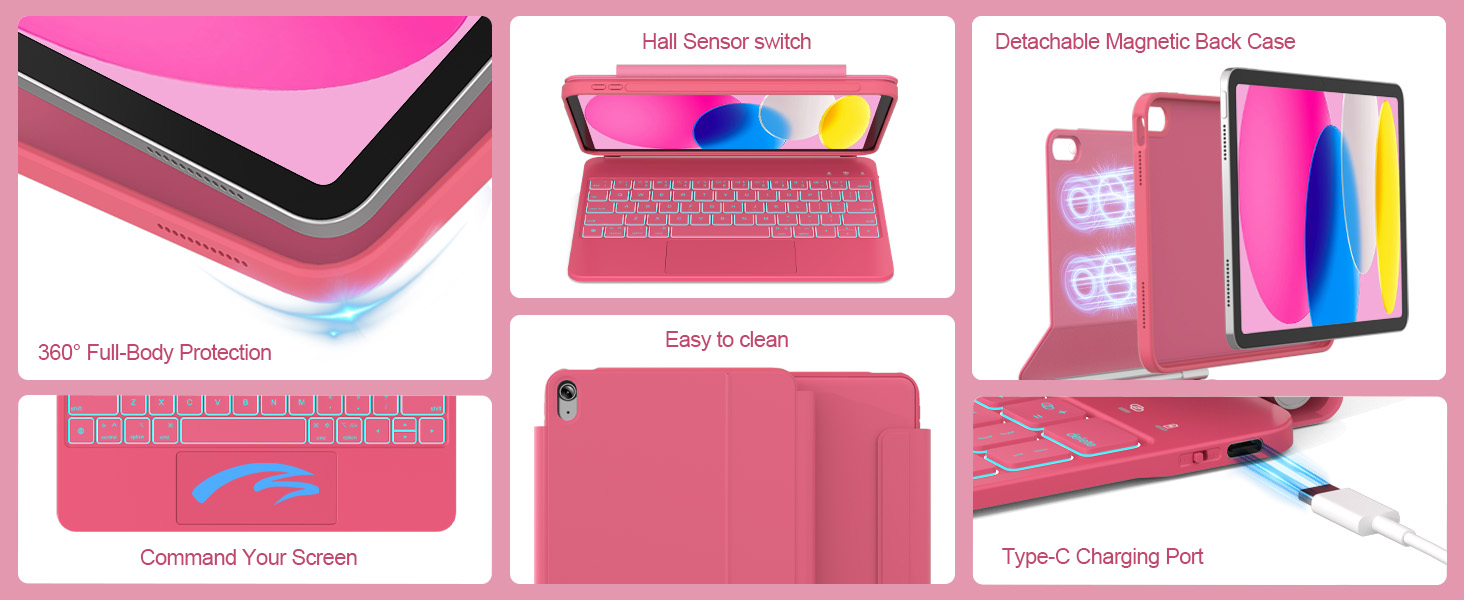 ipad a16 detach case and keyboard