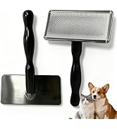 Histotree Large Pet Slicker Brush for Dogs&Cats 6.34in/16.1cm | 12mm Stainless Steel Pins,Solid W...