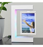Magnetic Levitation Photo Frame With Led Lights Three-Sided Frame In The Air For Children'S Photo...