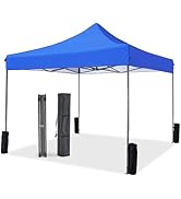 NEWBULIG 10x10 FT Pop Up Canopy Easy Up Tents for Camping Parties Events Beach Backyard Portable ...