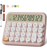 DECKLIT Battery Desk Calculator - 12 Digit, Extra Large 5-Inch LCD Display, Big Buttons, 15 Tilt ...