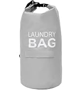 Kimmama 70L Stylish Laundry Backpack, Laundry Hamper with Adjustable Shoulder Strap and Buckle, L...