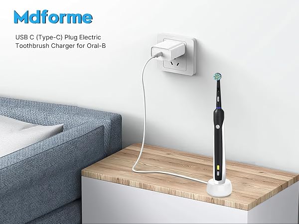 USB C toothbrush Charger for Oral B Electric Toothbrush iO Series iO2 iO3 iO4 iO5 iO6 Genius X 7500