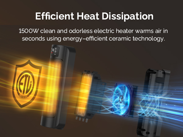 fast heating space heater