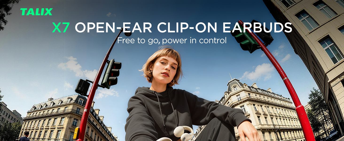 open ear clip-on earbuds