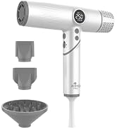 AIKO PRO Salon Ionic Hair Dryer, 1800W High-Speed Foldable Travel Blow Dryer, Brushless Motor for...