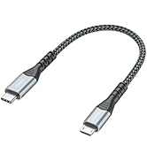 FEMORO USB C to Micro USB Cable 6 Inch Short, 480Mbps Data Transfer & 12W Charging USB-C Type C t...