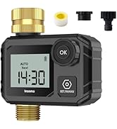 Sprinkler Timer for Garden, Programmable Irrigation Hose Timers, Water Timer with Rain Delay/Manu...