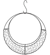 Hemoton Metal Wire Hanging Basket S Shape Plant Holder 11X11X2.4 Inches Rust Proof Hanging Plante...