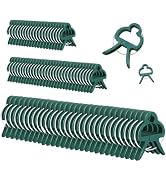 Plant Support Clips, 80 PCS Gentle Flower Plant Clamps for Supporting Vine Climbing Plants Plant ...
