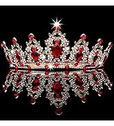 WHAVEL Crystal Crowns and Tiaras with Comb Gold Tiara Crowns Crystal Headband Princess Rhinestone...