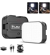 VIJIM VL100C Bi-Color LED Video Light on Camera,Mini Rechargeable 2000mAh LED Camera Lights,CRI95...
