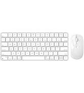Wireless Keyboard and Mouse for Mac, Bluetooth/2.4G USB Dual-Channel Connection, Multi Device, Re...