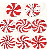 48 Pieces Peppermint Candies Cutouts Home Classroom Decoration Sweet Peppermint Cut Outs with Glu...