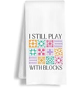 HSIASHENG Boho Quilting Kitchen Towels, Trendy Rustic Sewing Dish Tea Towels, Quilter Gifts for W...