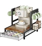 KLM K Cup Holder Drawer - Coffee Pod Organizer for Counter, Sturdy k cups Storage Drawer with Mug...