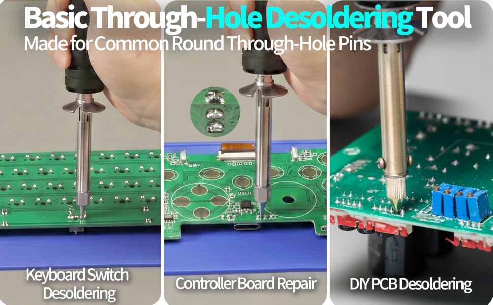 YIHUA 929D-V made for common round through-hole pins
