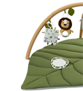 Blissful Diary Baby Play Gym & Activity Mat, Oversize Leaf Shaped Baby Play Mat w 6 Detachable To...