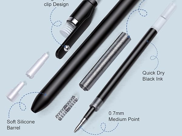 gel pens black