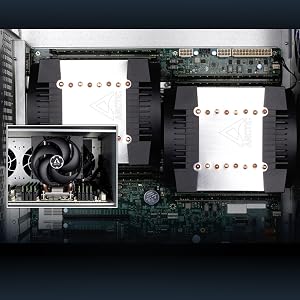Freezer 4U-M Rev. 2, Server Cooler, Server Fan, CPU Cooler, Ampere, Intel, AMD Threadripper